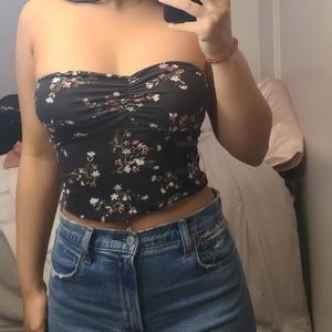 Floral tube top